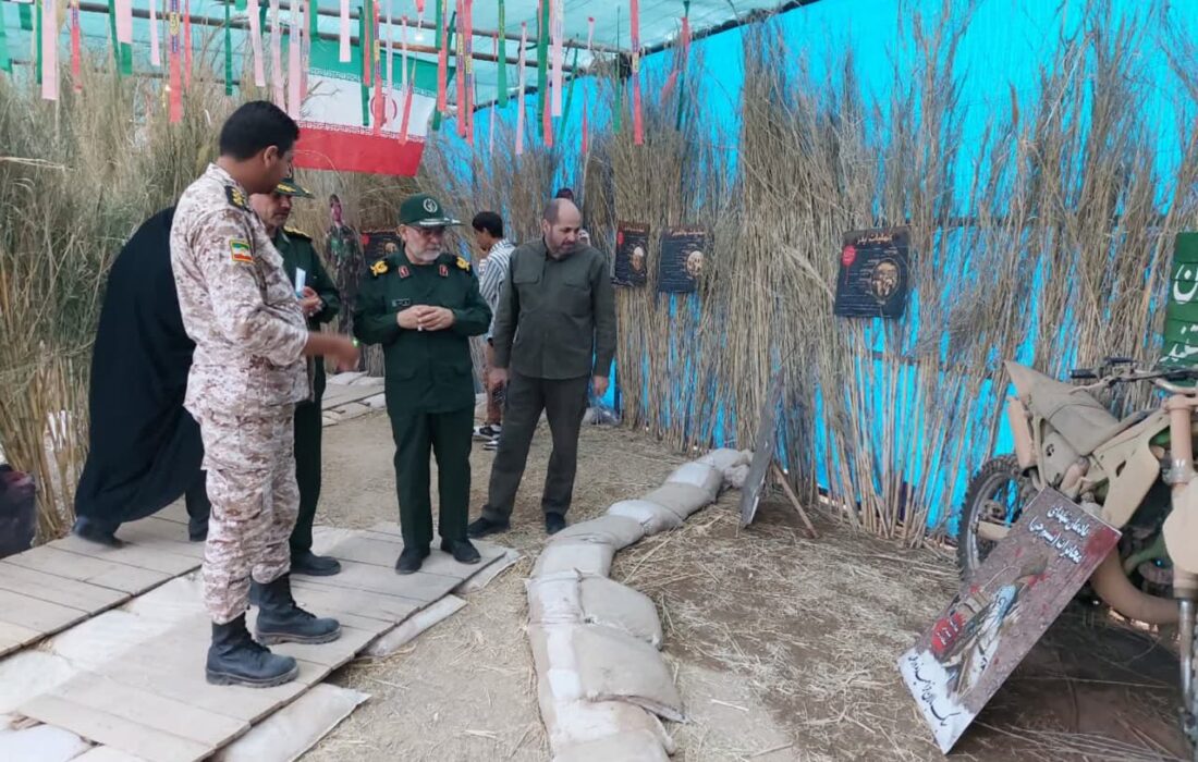 بازدید سردار قاسمی از نمایشگاه های کنگره ملی شهید مدرس